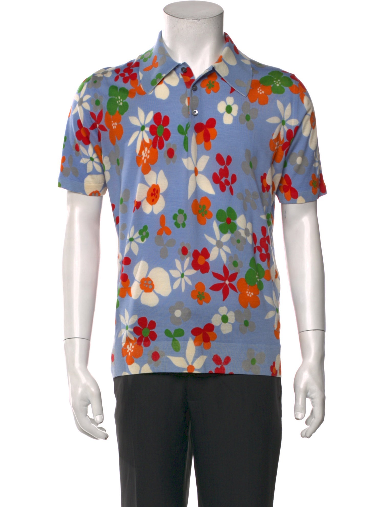 Prada 2019 Virgin Wool Polo Shirt