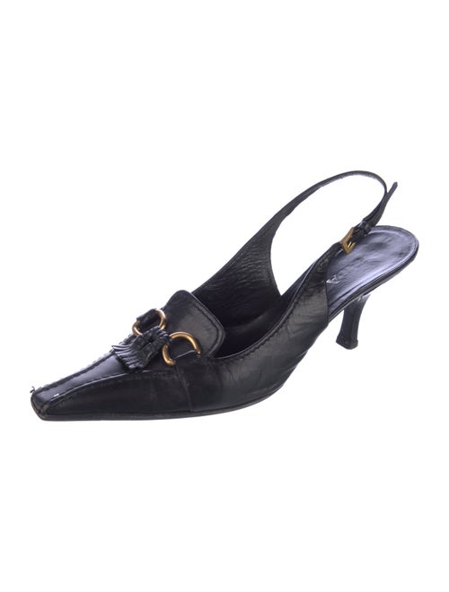 Prada Leather Slingback Pumps