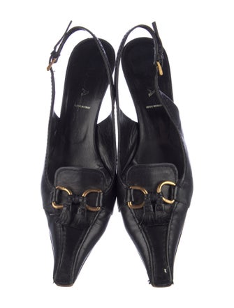 Prada Leather Slingback Pumps