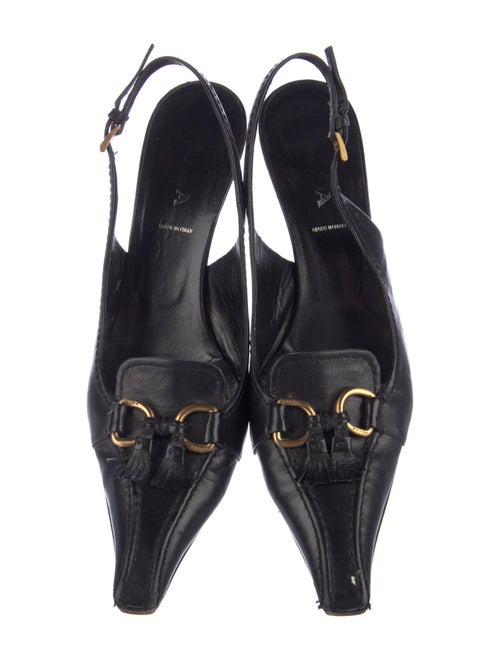 Prada Leather Slingback Pumps