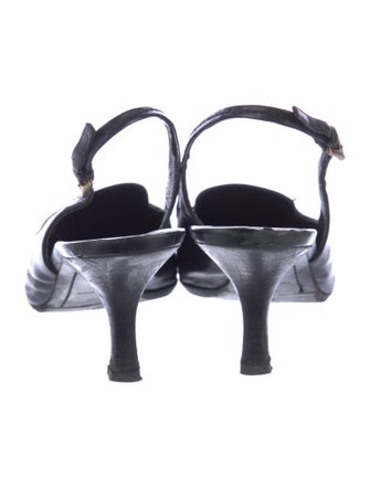 Prada Leather Slingback Pumps