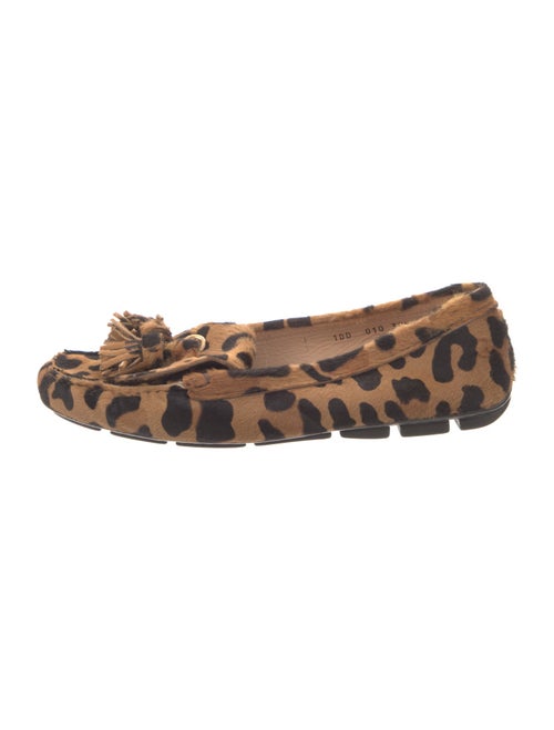 Prada Ponyhair Animal Print Flats