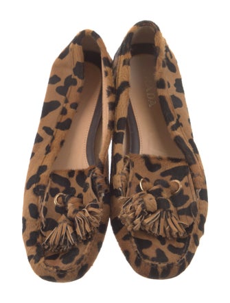 Prada Ponyhair Animal Print Flats