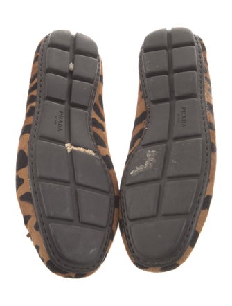 Prada Ponyhair Animal Print Flats