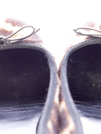 Prada Ponyhair Animal Print Ballet Flats