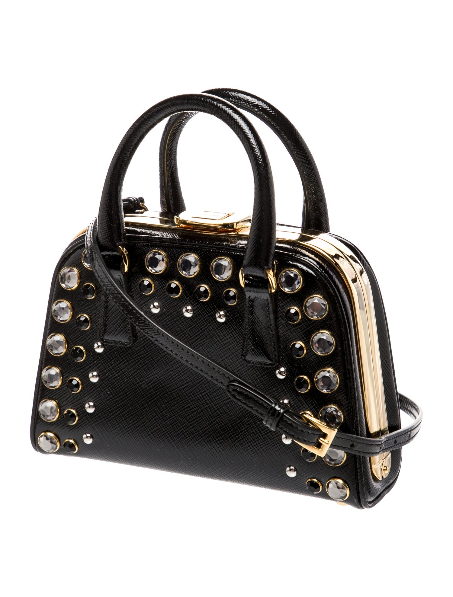 Prada Patent Leather Pyramid Mini