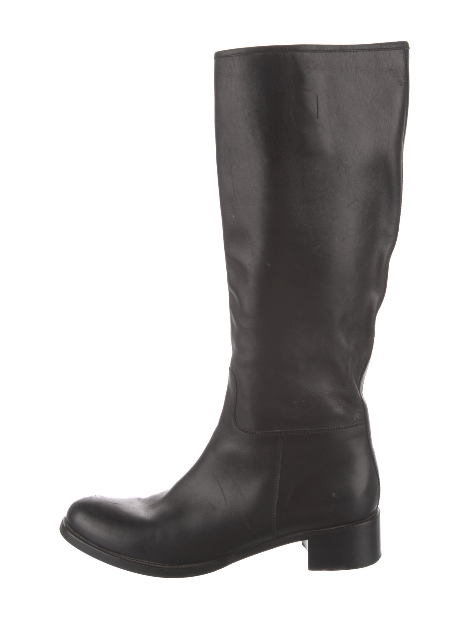 Prada Leather Riding Boots