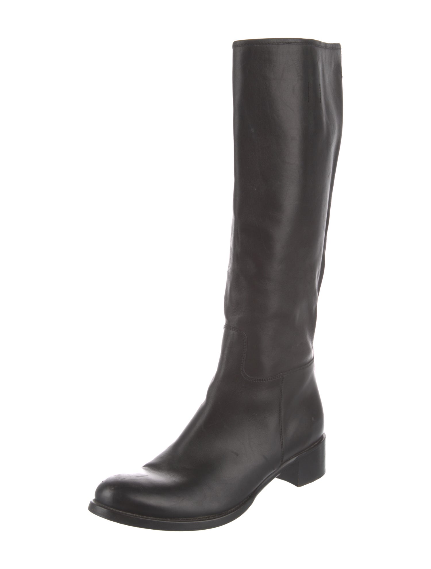 Prada Leather Riding Boots