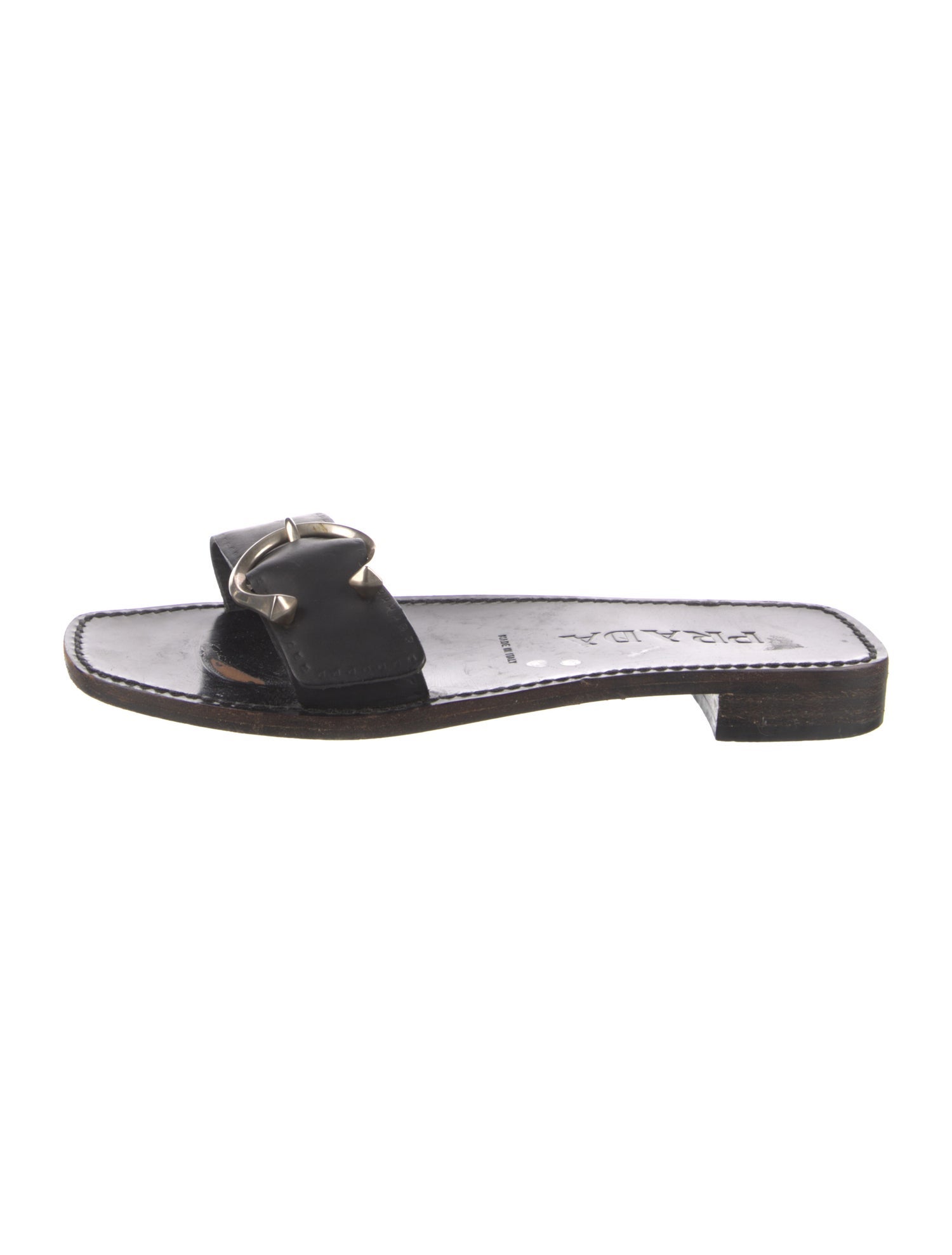 Prada Leather Slides