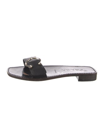 Prada Leather Slides