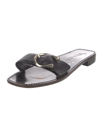 Prada Leather Slides