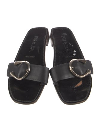 Prada Leather Slides