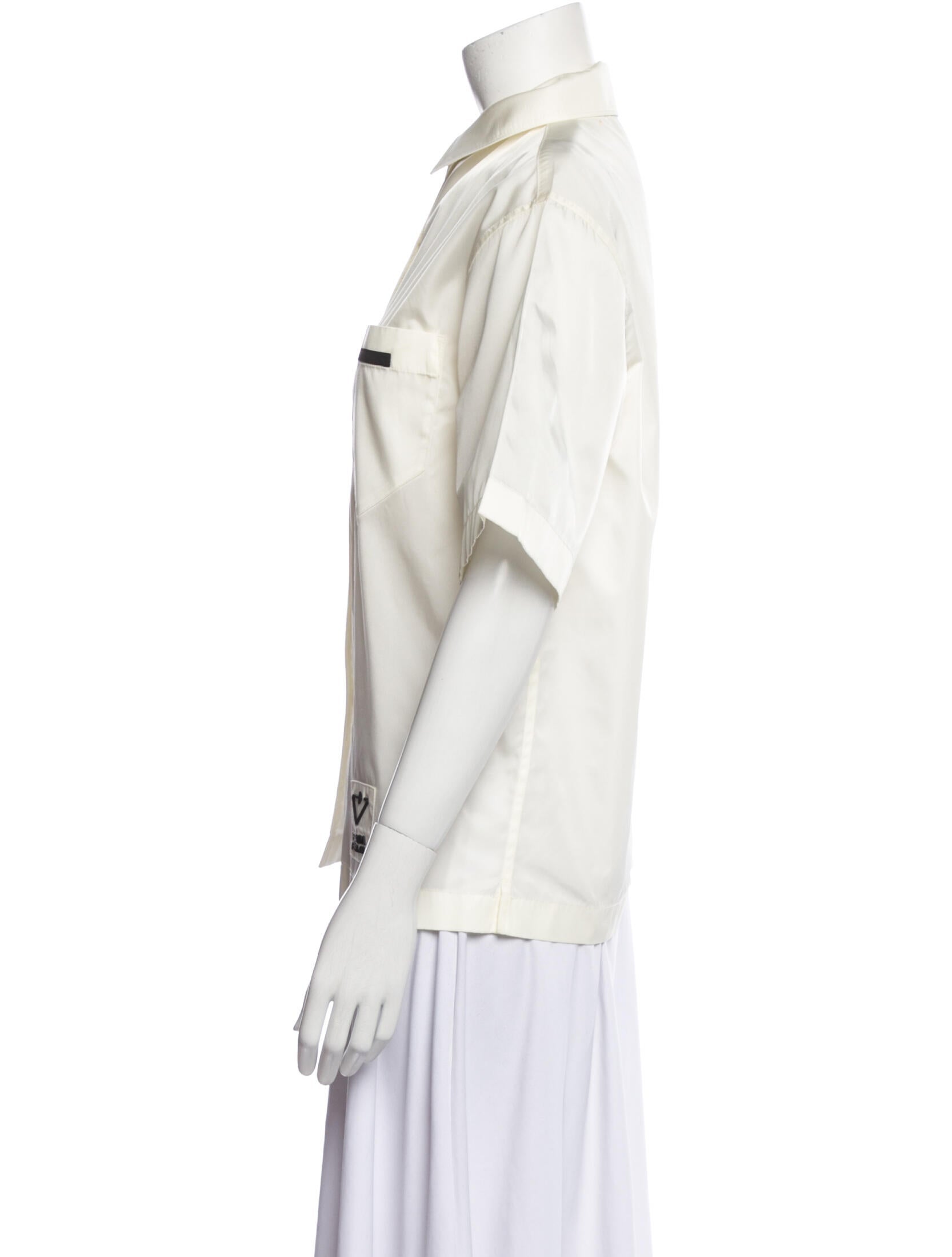 Prada 2020 Re-Nylon Button-Up Top