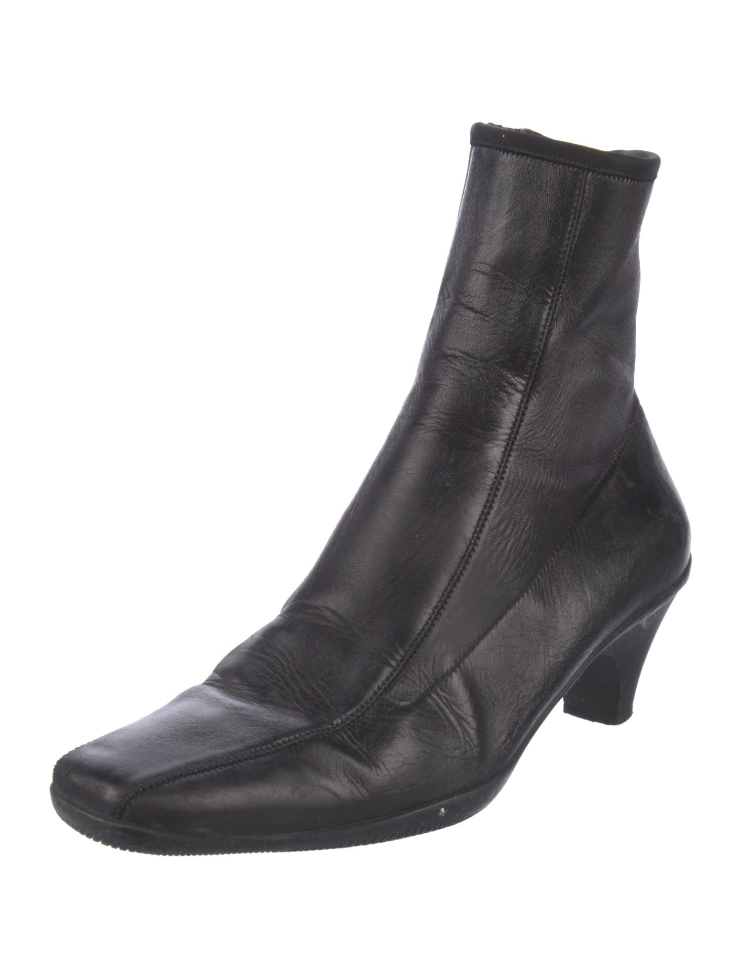 Prada Leather Sock Boots