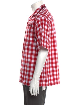 Prada 2022 Plaid Print Shirt
