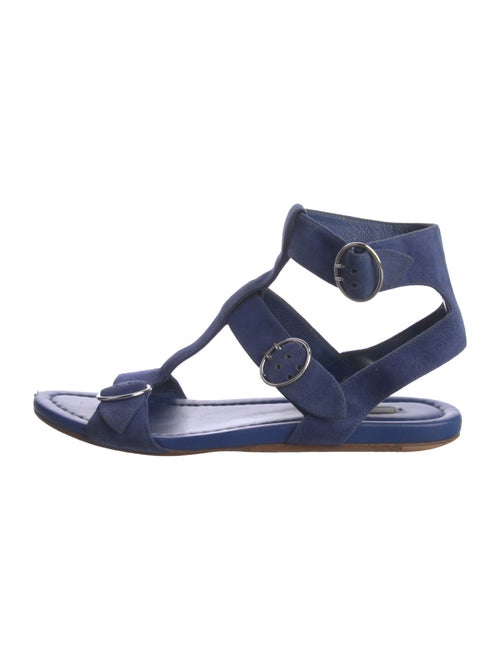 Prada Suede T-Strap Sandals