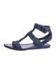 Prada Suede T-Strap Sandals