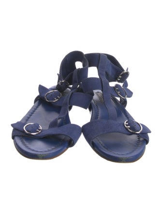 Prada Suede T-Strap Sandals