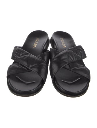 Prada Leather Slides
