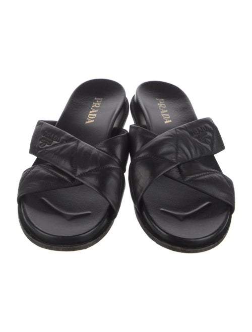 Prada Leather Slides