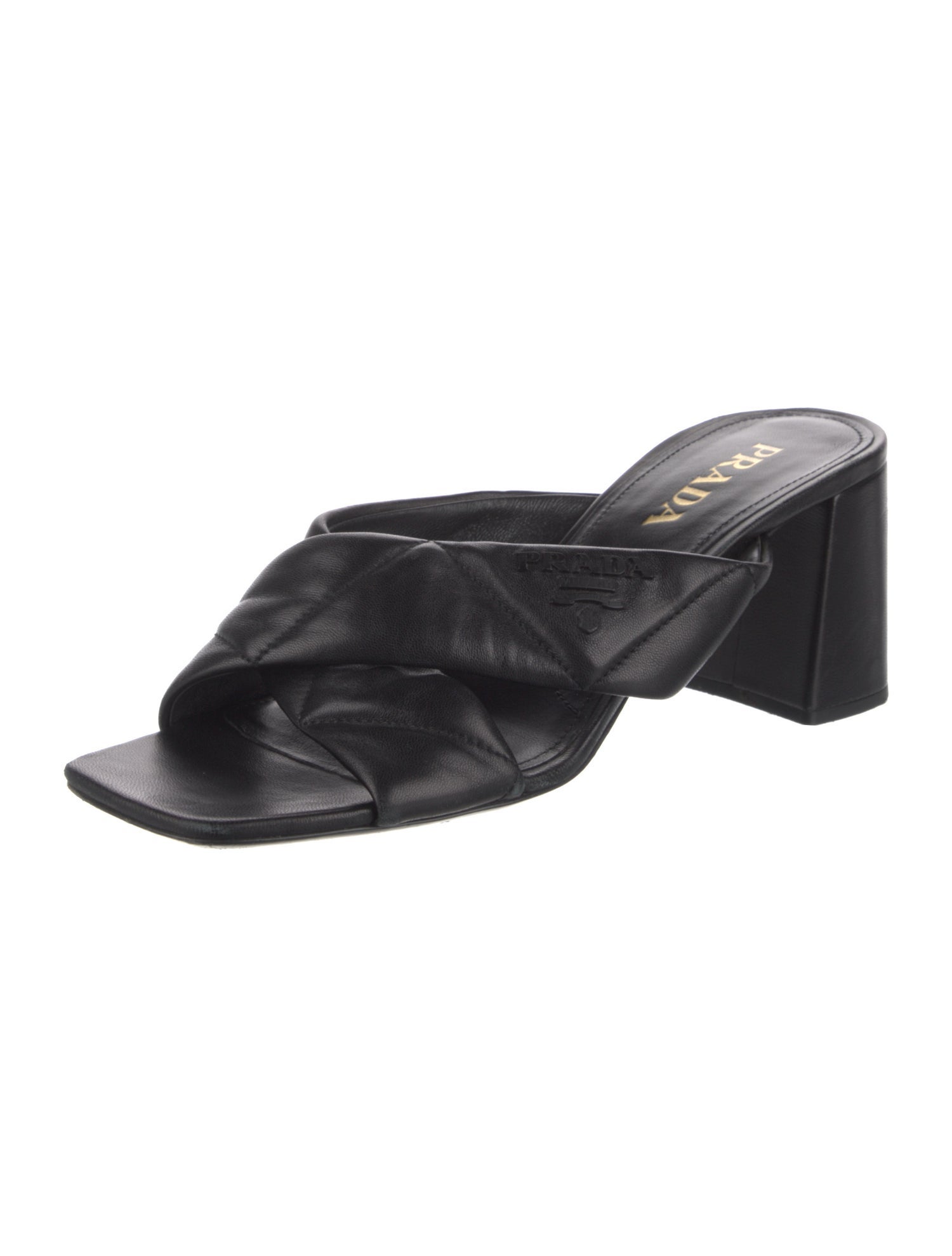 Prada Leather Slides