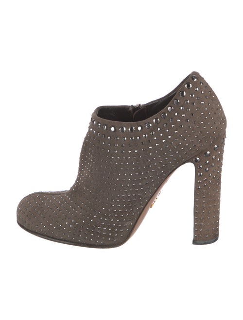 Prada Suede Studded Accents Boots