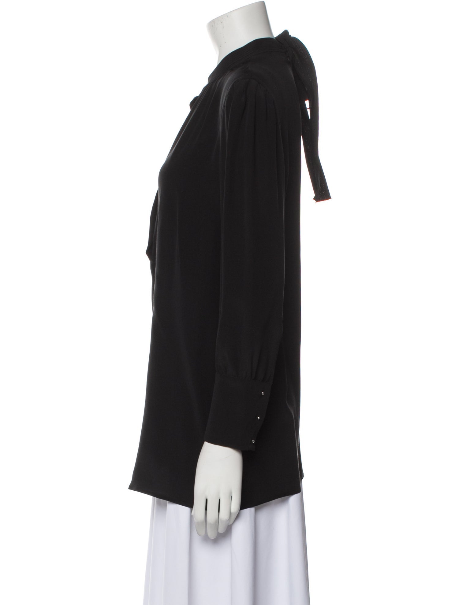 Prada 2016 Mock Neck Blouse