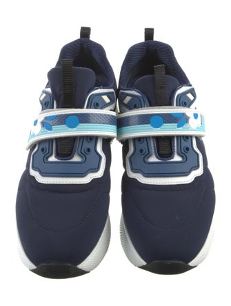 Prada Rubber Graphic Print Athletic Sneakers