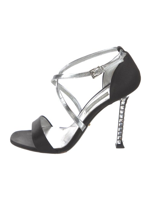 Prada Crystal Embellishments Sandals