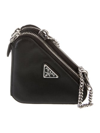 Prada Saffiano Leather Triangle