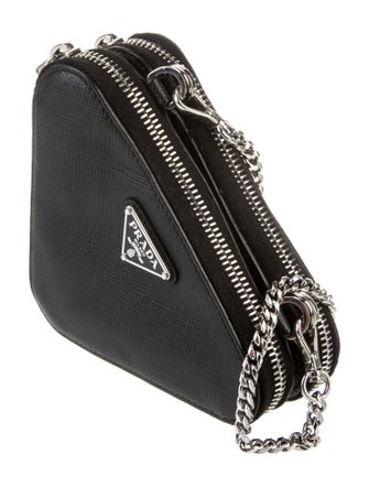 Prada Saffiano Leather Triangle