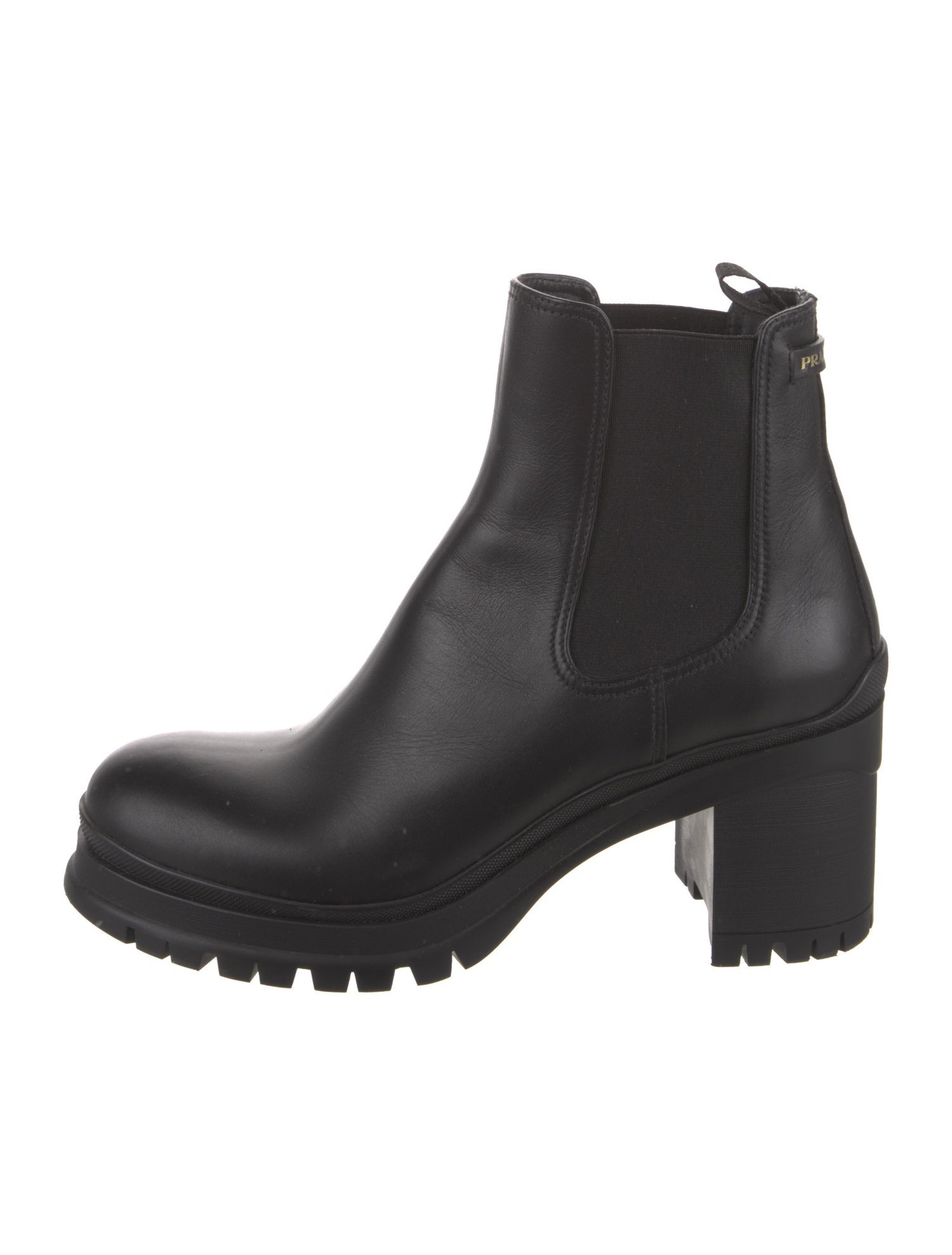Prada Leather Chelsea Boots