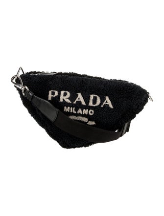 Prada Enameled Metal Triangle Triangle