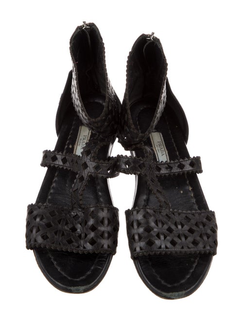 Prada Leather Gladiator Sandals