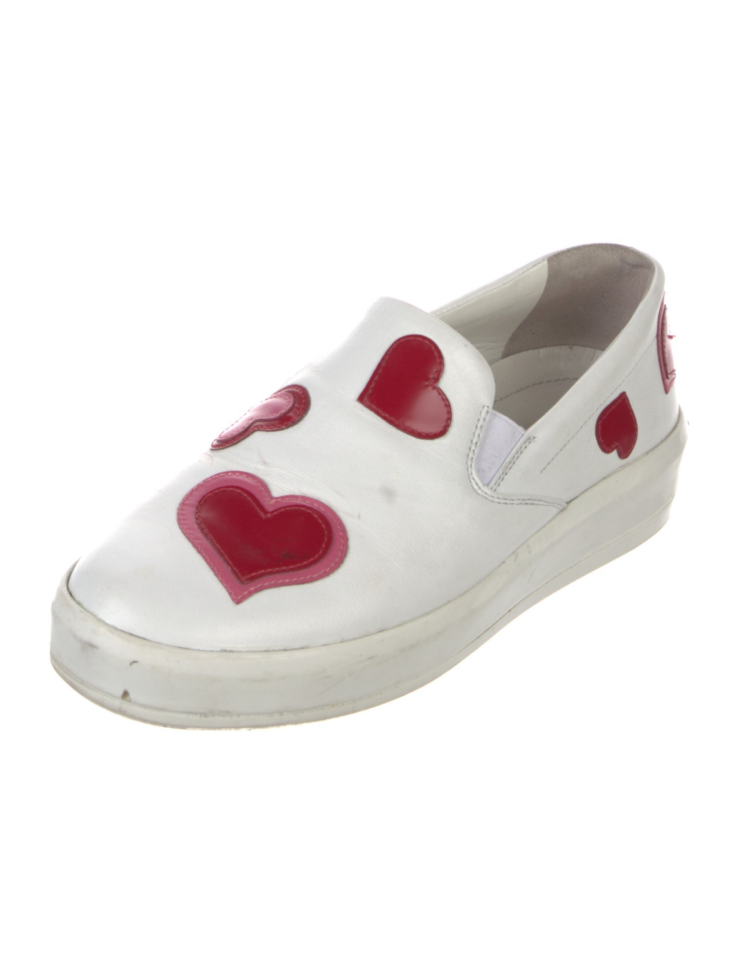 Prada Leather Printed Sneakers