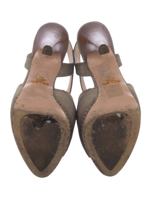 Prada Suede Slingback Sandals