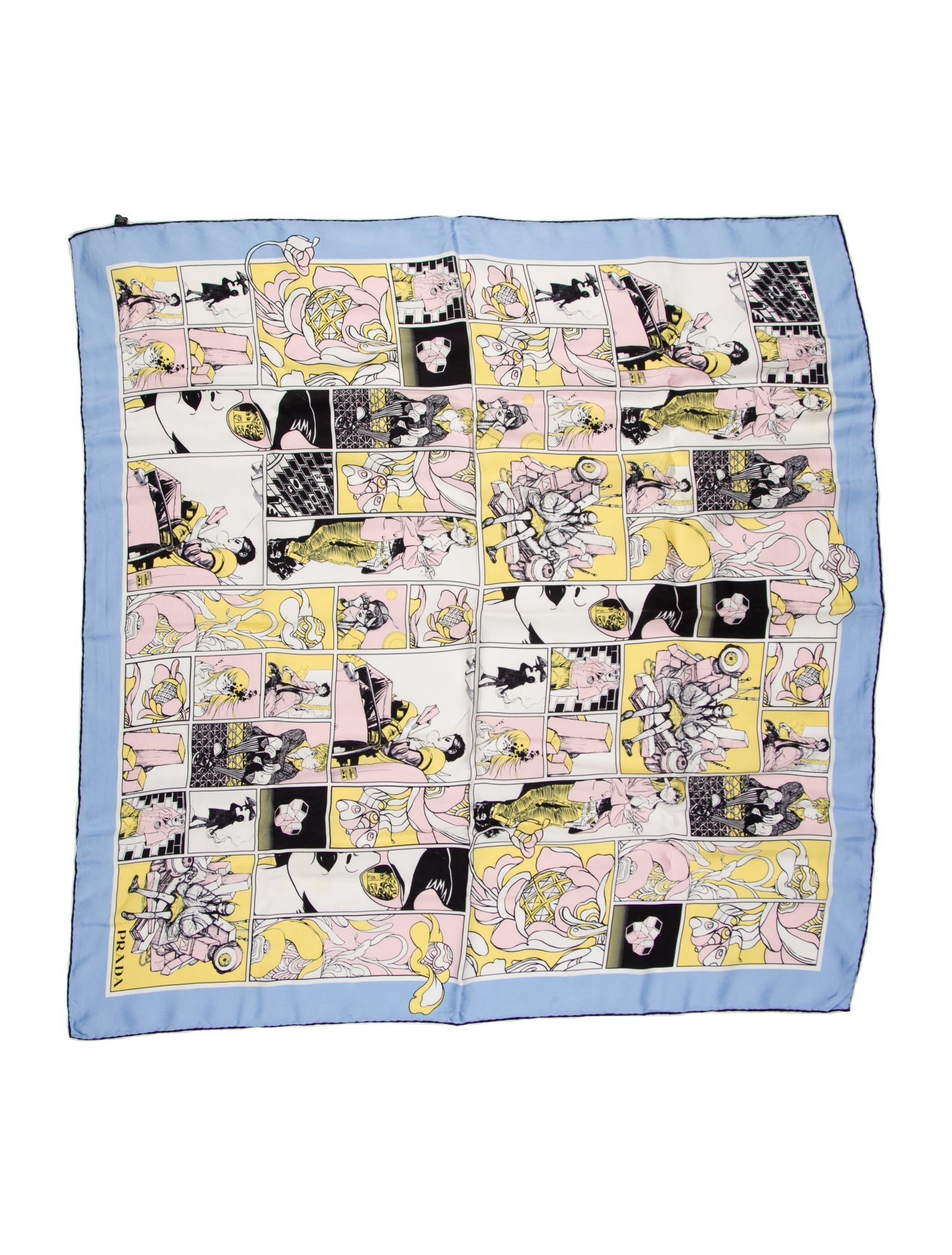 Prada Silk Printed Scarf