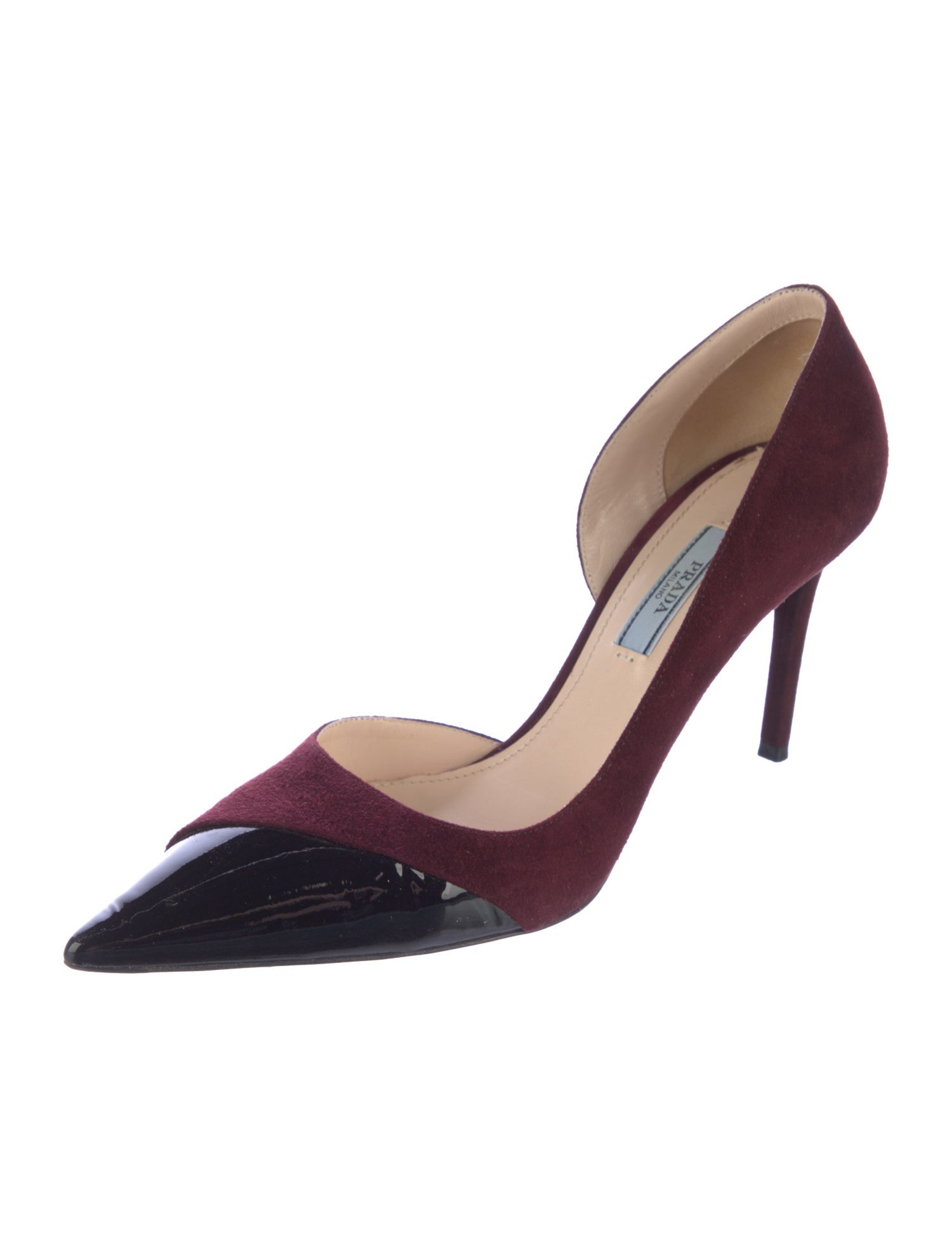 Prada Suede D'Orsay Pumps