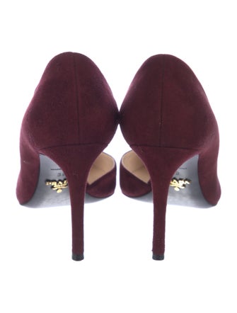 Prada Suede D'Orsay Pumps