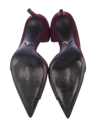 Prada Suede D'Orsay Pumps
