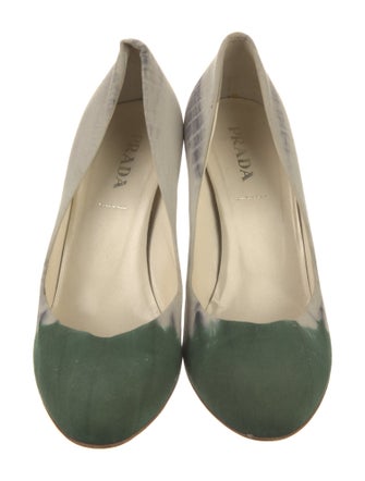 Prada Canvas Tie-Dye Print Pumps