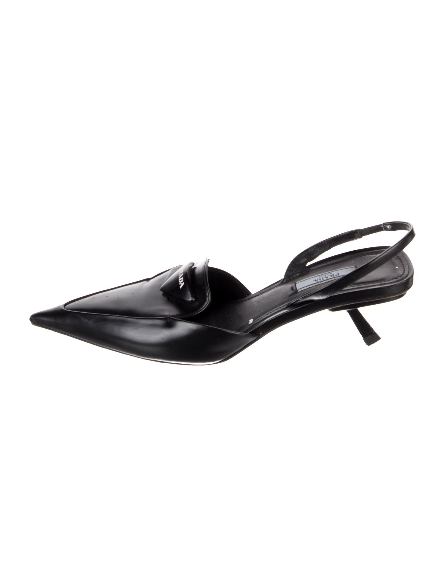 Prada Leather Slingback Pumps