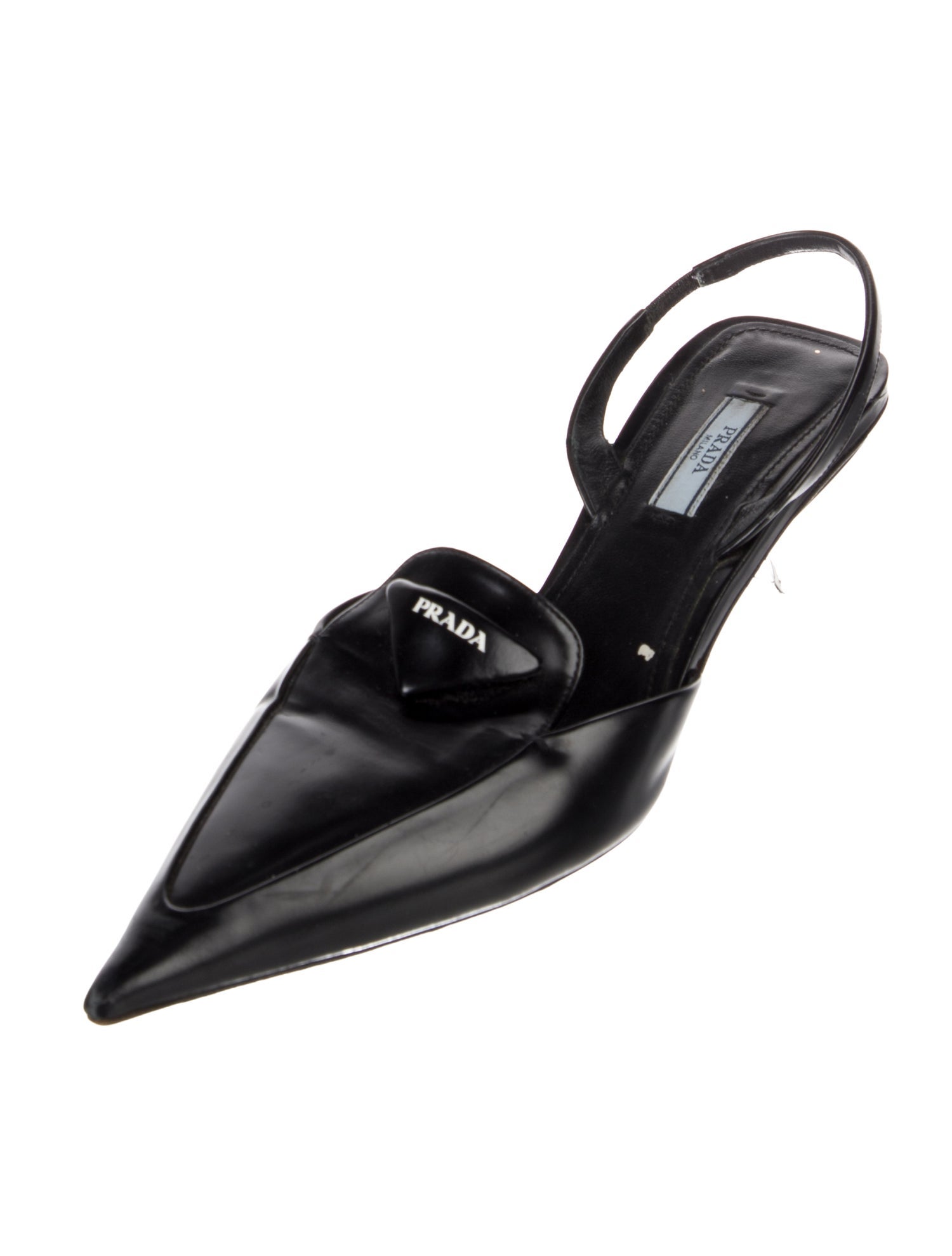 Prada Leather Slingback Pumps