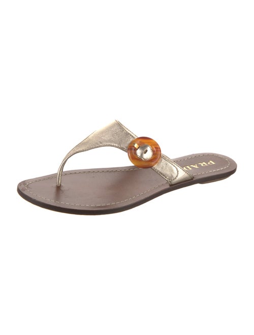 Prada Leather Slides