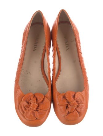 Prada Leather Ballet Flats