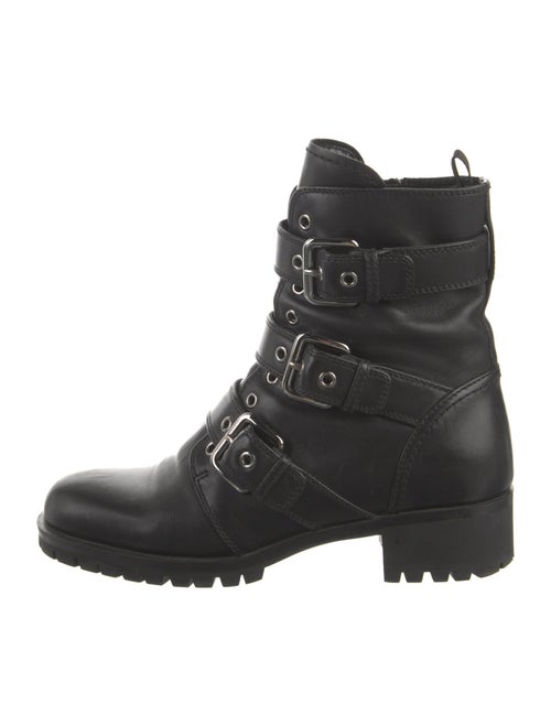Prada Leather Combat Boots