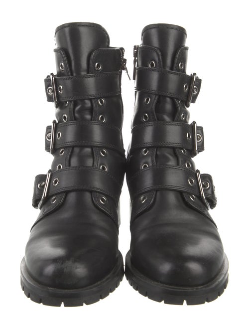 Prada Leather Combat Boots