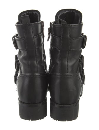 Prada Leather Combat Boots