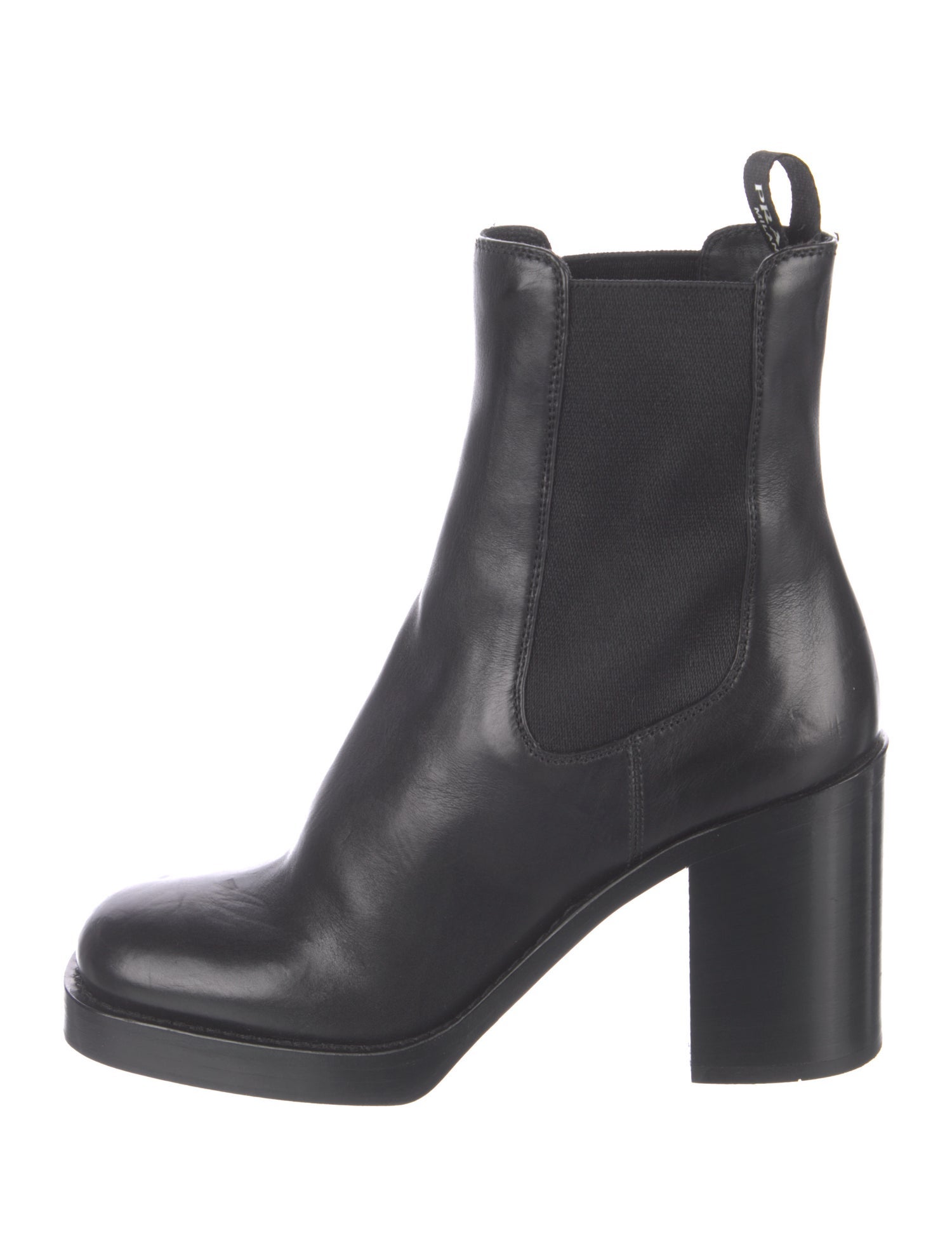 Prada Leather Chelsea Boots