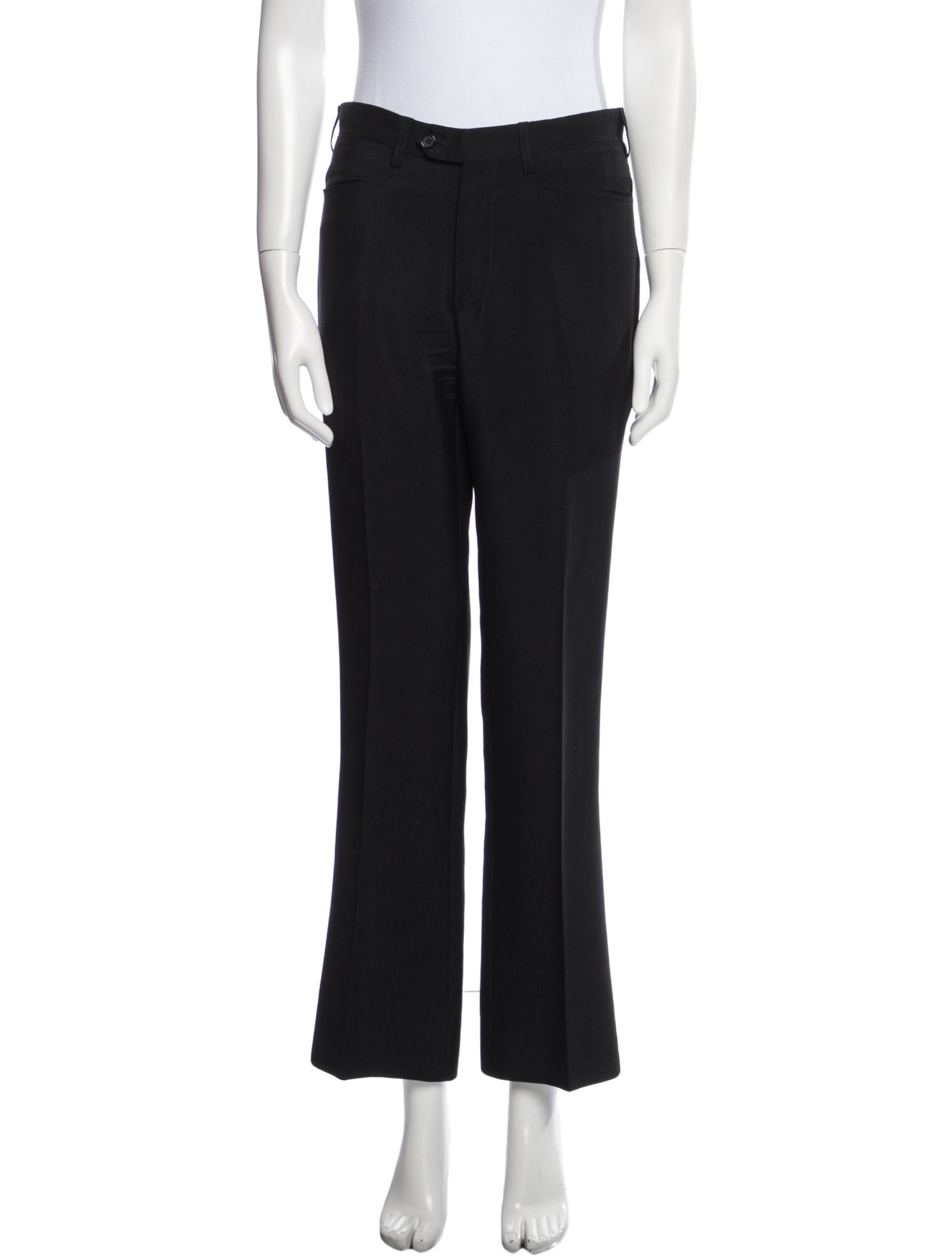 Prada Virgin Wool Wide Leg Pants